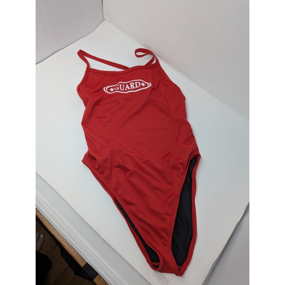 Rise Aquatics Lifeguard Swimsuit One Piece  H-Back Womens Size 42 Red